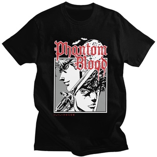 เสื้อยืดสีขาวเสื้อยืดคอกลมเสื้อยืดแขนสั้น ผ้าฝ้าย 100% พิมพ์ลายอนิเมะ Jojo Bizarre Adventure สําหรับผู้ชายS-4XLS-4XL