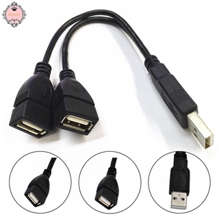 Line PC Accessories Replacement High Speed 480Mbps 1pcs Male to 2 USB 2.0 Female Spliter Adapter USB Extension Cable