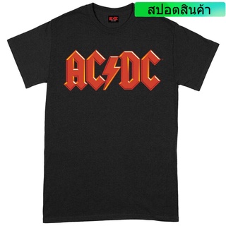 เสื้อยืดผ้าฝ้าย พิมพ์ลายโลโก้ Ac/Dc สีแดง สีดํา ใส่สบาย 2022