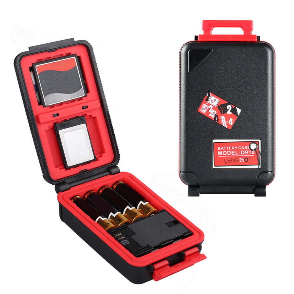 lensgo-d910-mini-battery-6sd-case-red-กล่องใส่การ์ด