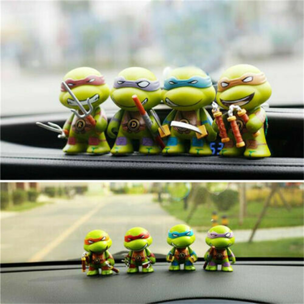 โมเดลฟิกเกอร์-pvc-รูปการ์ตูนอนิเมะนินจาเต่า-เต่านินจา-raphael-donatello-4-ชิ้น