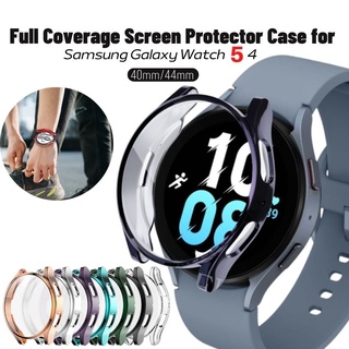 สําหรับ Samsung Watch 5 4 40 มม. 44 มม. ป้องกันหน้าจอ แบบเต็ม นิ่ม TPU รวมทุกอย่าง กันชน เคส Galaxy Watch 5 4