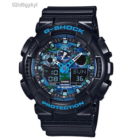 casio-g-shock-นาฬิกาข้อมือผู้ชาย-สายเรซิ่น-รุ่น-ga-100b-4a-สีแดง