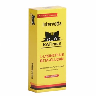 สินค้า KATimun อาหารเสริม L-Lysine และ Beta-glucan กระตุ้นภูมิคุ้มกันสำหรับแมว 30 เม็ด