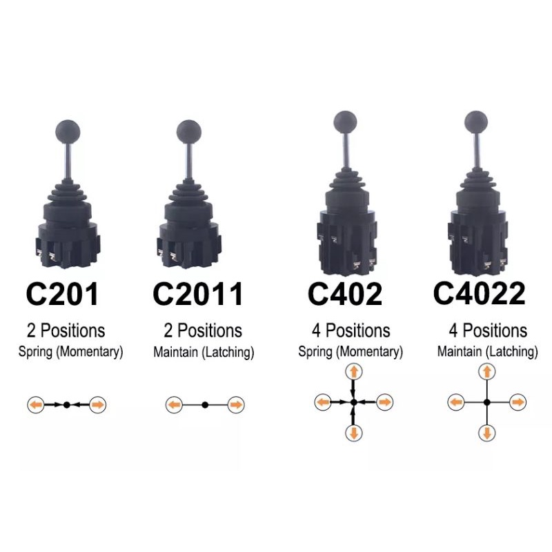 30มม-xd2-rocker-joystick-controller-โรตารีสวิทช์รีเซ็ตด้วยตนเองล็อคสวิตช์4ตำแหน่ง4no-latching-2no