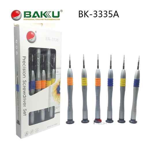 baku-ไขควงสำหรับโทรศัพท์มือถือ-แบบชุด-6-in-1-รุ่น-bk-3335