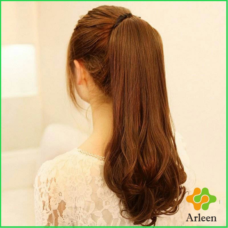 arleen-วิกผมหางม้าปลอม-ปลายลอนหยักโศกใหญ่-ponytail-wig