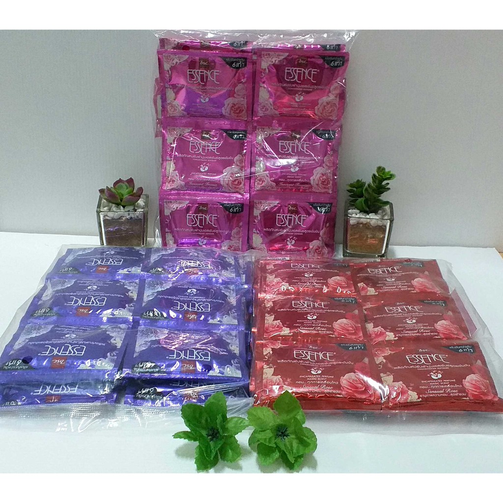 แพ็ค-24-ซอง-essence-fabric-softener-เอสเซนส์-ผลิตภัณฑ์ปรับผ้านุ่ม-22-มล-มี-3-สี