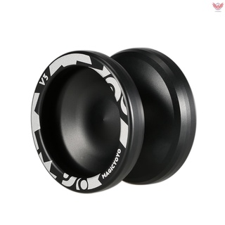 Fst Magic Yoyo V3 เครื่องกลึงโยโย่ CNC อลูมิเนียมอัลลอยด์ ความเร็วสูง พร้อมสายเอ็น สีดํา สําหรับเด็กผู้ชาย และเด็กผู้หญิง