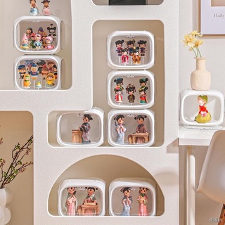 ❧✣ใหม่กล่องตาบอดกล่องเก็บ Bubble Mart มือถือขาตั้งจอแสดงผลเดสก์ท็อปตุ๊กตากล่องรุ่นตุ๊กตาฝุ่น cabinet