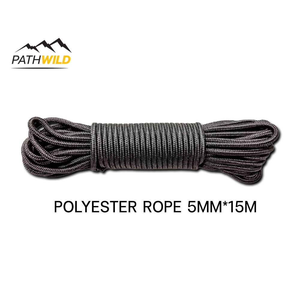 ราคาและรีวิวเชือก POLYESTER ROPE 5MM*15M