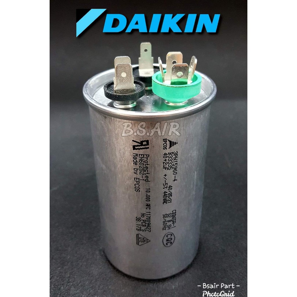 แคปรัน-daikin-40-2uf-3ขั้ว-ตัวแทนจำหน่ายอะไหล่แท้-daikin-อะไหล่แท้ศูนย์-100