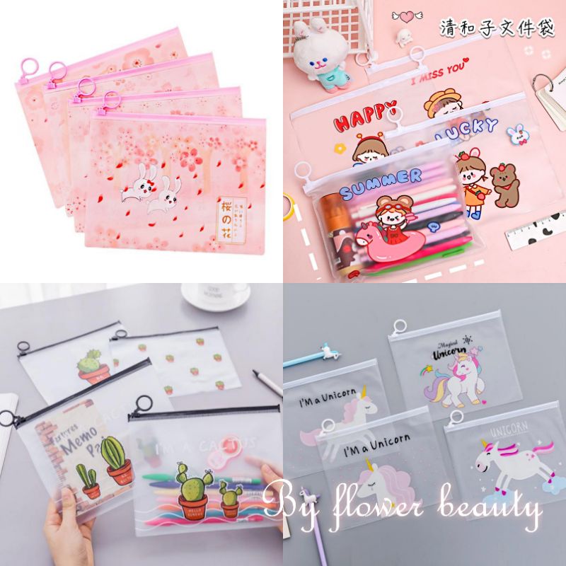 พร้อมส่ง-กระเป๋าดินสอ-กระเป๋าซิปลอค-ใส่เครื่องเขียน-ลายการ์ตูน-ซองใส่เครื่องเขียน-เลือกได้-ราคาถูก