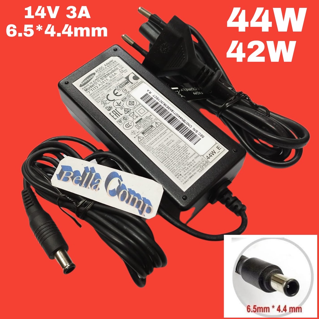 Samsung TV LED LCD Monitor Charger Adapter 14V 3A 42W 44W 6.5*4.4MM ...