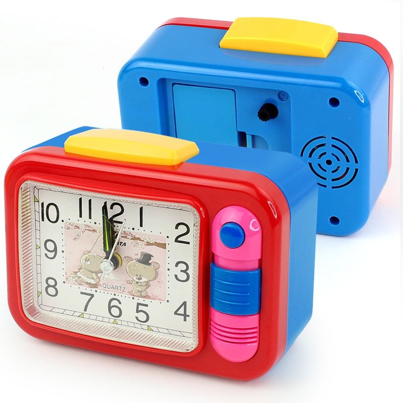 Alarm Clock นาฬิกาตั้งโต๊ะ นาฬิกาปลุก สีสันสดใส นาฬิกาปลุกดังๆ (คละสี