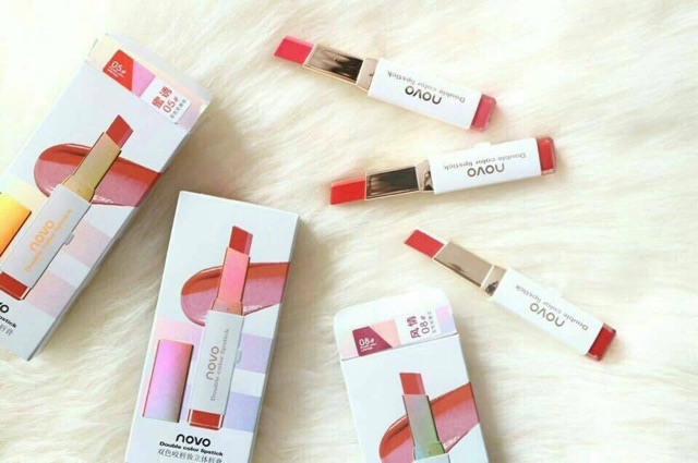 ครบเบอร์ขายดีอับดับ-1-novo-color-lipstick-colors-ลิป-2-โทน-ลิป-2-โทน-เทรนด์ใหม่ล่าสุด-จากเกาหลี-ลิปแนวใหม่