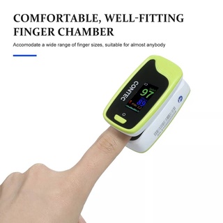 เครื่องวัดออกซิเจน ในเลือด ที่วัดออกซิเจน Oxygen pulse fingertip oximeter เครื่องวัดออกซิเจนปลายนิ้ว