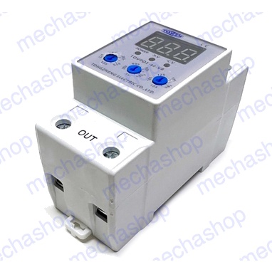 เครื่องป้องกันไฟตกไฟเกิน-ตัวป้องกันไฟตกไฟเกิน-40a-63a-220v-automatic-reconnect-over-voltage-and-under-voltage-protection