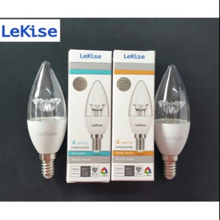 ภาพหน้าปกสินค้าLekise Led หลอดใส ขั้ว E14  รุ่น C35 Candlestar 4W DL/WW หลอดจำปา แสงขาว/แสงวอร์ม ที่เกี่ยวข้อง