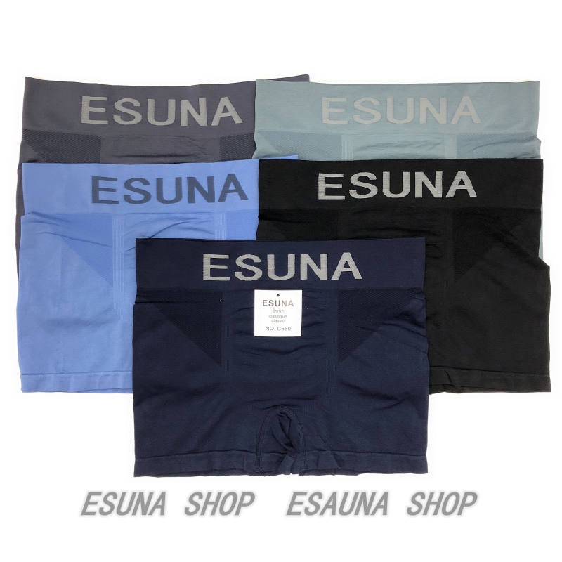 esuna-กางเกงในบ๊อกเซอร์ชาย-ผ้านิ่มสวมใส่สบาย-ไม่รัด-ไม่อึดอัด-ระบายอากาศได้ดี-รุ่น-c560