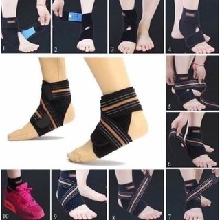 AOLIKES ANKLE SUPPORT ผ้ารัดข้อเท้า ลดปวดข้อเท้า แก้อักเสบ กันกระแทกฝ่าเท้า เนื้อผ้านุ่มมาก