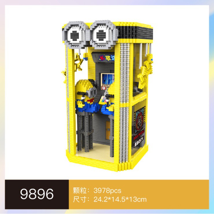 ตู้โทรศัพท์-ktv-minion-rilakkuma-peppa-pig-size-jumbo-ตัวต่อ-นาโนบล็อก-nanoblock-9896-9897-9898