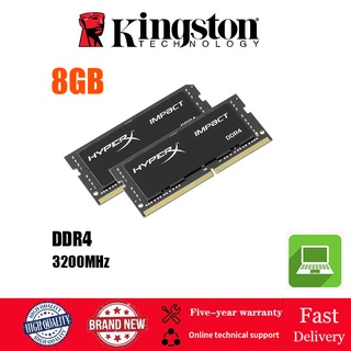 Kingston hyperx DDR4 8GB 3200MHz RAM หน่วยความจำแล็ปท็อป SODIMM 260pin 1.2V PC4-25600