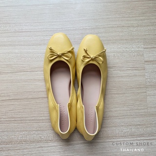 รองเท้าบัลเล่ต์ By Customshoes สีเหลือง