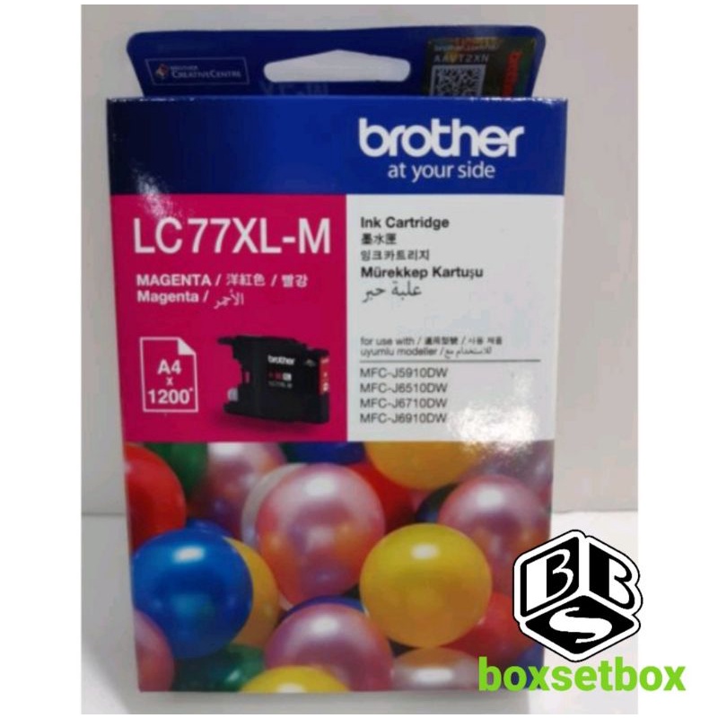 หมึก-brother-lc77xl-m-สีชมพู-ใช่กับ-mfc-j5910dw-6510dw-6710dw-6910dw