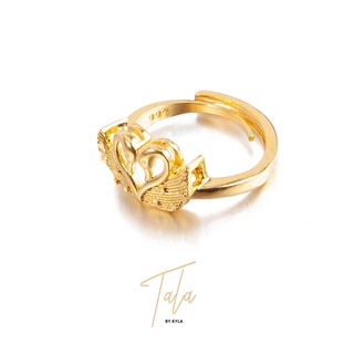 สินค้า Tala by Kyla แหวนทอง 18K แหวนแฟชั่น แหวนสตรี แหวนรูปหัวใจ แหวนทอง แหวนทองปรับได้ แหวนน่ารัก เครื่องประดับ 375r