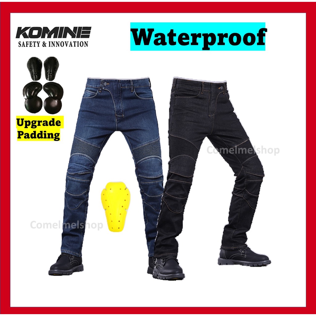 waterproof-komine-กางเกงซับใน-ป้องกันเข่า-สะโพก-สําหรับขี่รถจักรยานยนต์