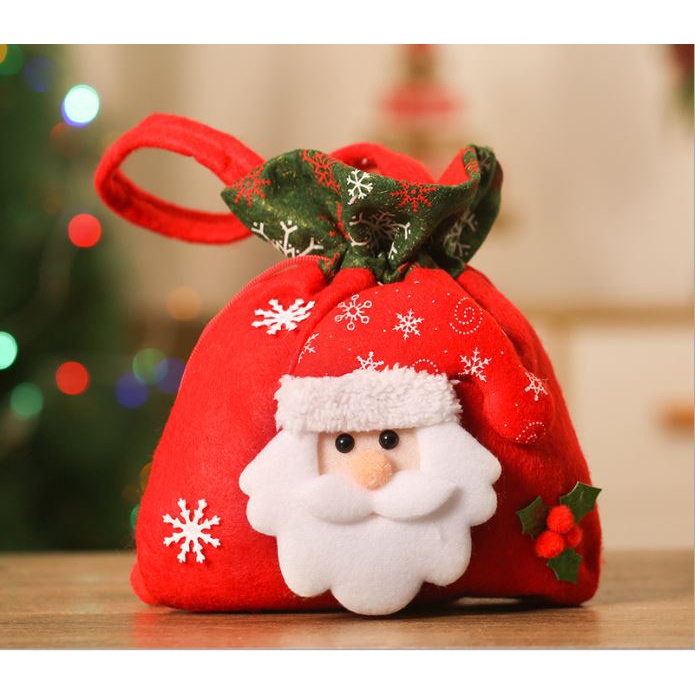 รูปภาพสินค้าแรกของSW027-กระเป๋าหูรูด คริสต์มาสต์ ลายซานต้าคอส กวางเรนเดียร์ หมีขาว สโนว์แมน พร้อมส่งนะคะ