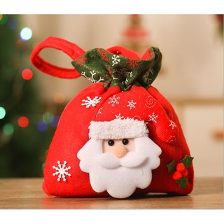 สินค้า SW027-กระเป๋าหูรูด คริสต์มาสต์ ลายซานต้าคอส กวางเรนเดียร์ หมีขาว สโนว์แมน 🎊พร้อมส่งนะคะ🎄