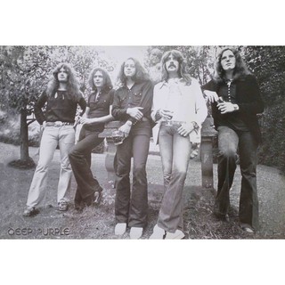 โปสเตอร์ Deep Purple ดีปเพอร์เพิล วง ดนตรี ฮาร์ด ร็อก เฮฟวีเมทัล อังกฤษ รูป ภาพ ติดผนัง สวยๆ poster (88x60ซม.โดยประมาณ)