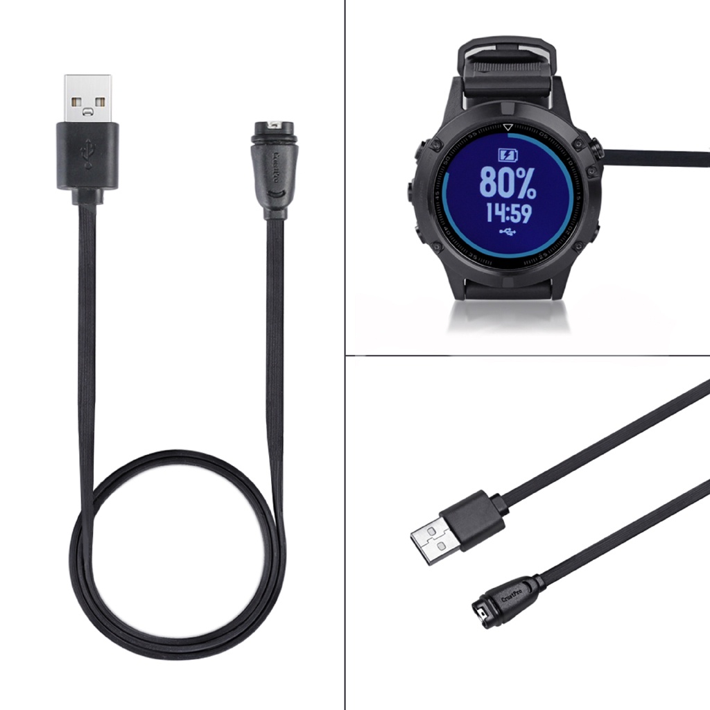 ภาพหน้าปกสินค้าสายชาร์จ USB สำหรับ Garmin Fenix ​​​​5 5X 5S Plus Venu sq Venu 2 2S venu2 plus vivoactive 4 4s