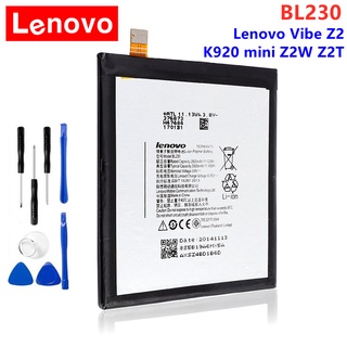 original แบตเตอรี่ Lenovo  BL230 สำหรับ Lenovo Vibe Z2 k920 mini Z2W Z2T 3000mAh รับประกัน 3 เดือน