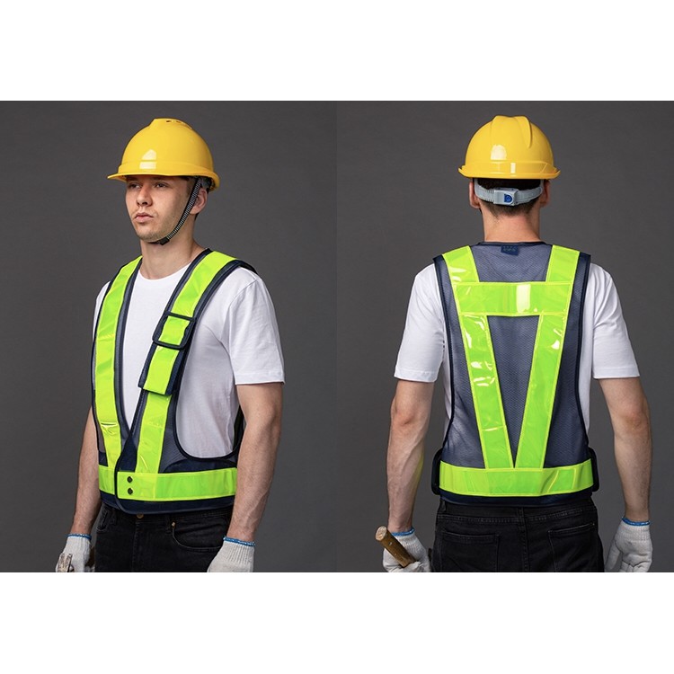 ภาพสินค้าF11  Reflective Vest safety vest  เสื้อกั๊กสะท้อนแสง กั๊กจราจร,ความปลอดภัย จากร้าน subeixu บน Shopee ภาพที่ 6