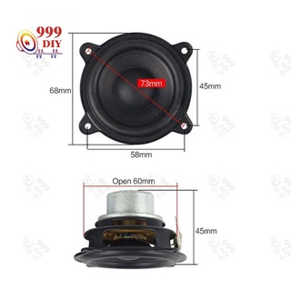 สินค้า 999DIY 【พร้อมสต็อก】 Beats ลำโพงฟูลเรนจ์ 2.5 นิ้ว 2Ω 15W ลำโพง2.5 นิ้ว  ลำโพงเสียงเบส เครื่องเสียงรถยนต์ เสียงดีมาก HIFI