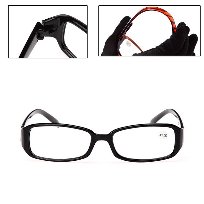 ภาพหน้าปกสินค้าพร้อมส่ง แว่นอ่านหนังสือ แว่นสายตายาว Comfy Black Brown Resin Framed Reading Presbyopia Glasses