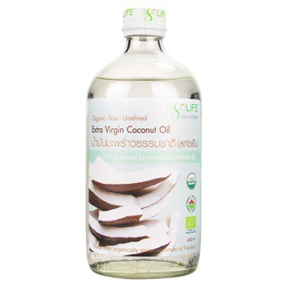 น้ำมันมะพร้าวธรรมชาติสกัดเย็น-เกรดออร์แกนิค-อะกรีไลฟ์-agrilife-organic-coconut-oil-450มล