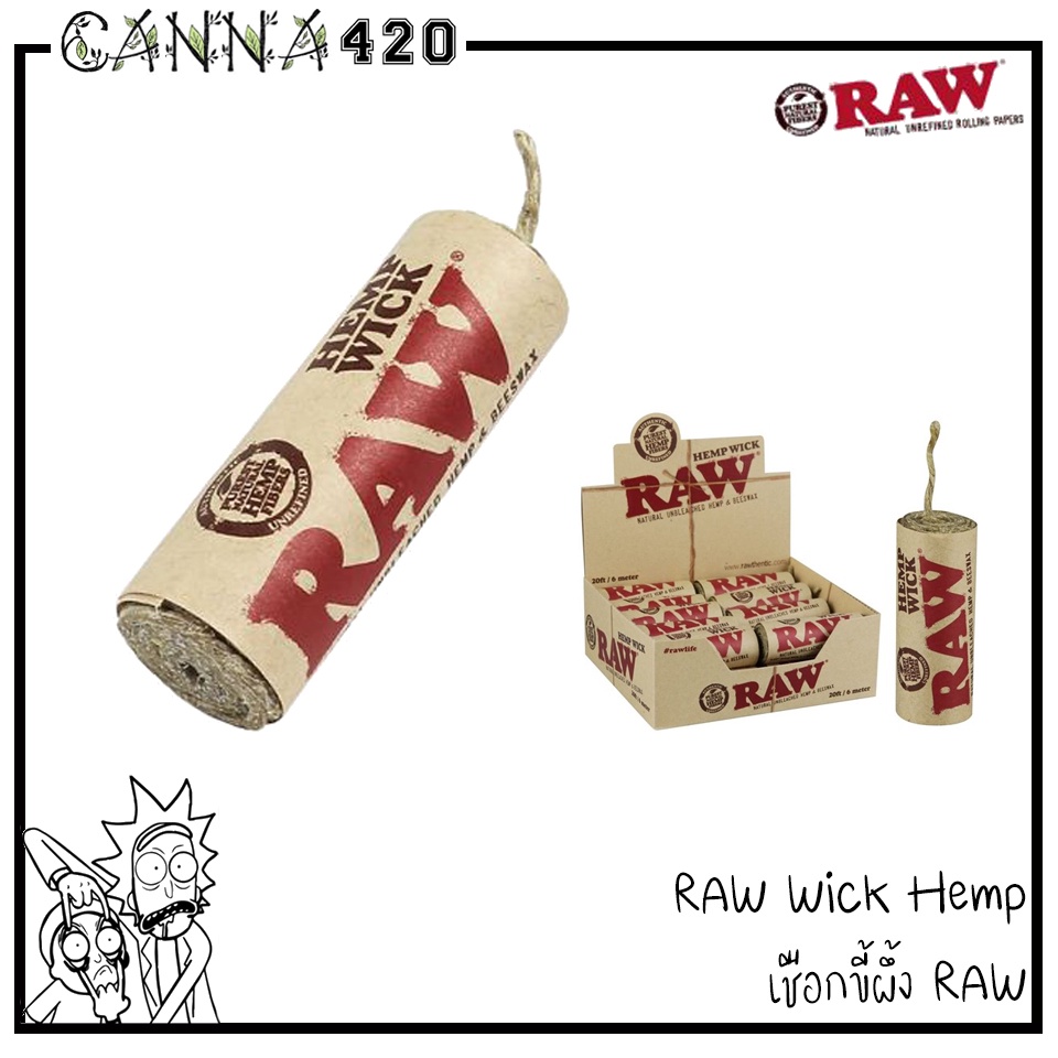 raw-wick-3-meter-เชือกขี้ผึ้ง-raw-wick-3-เมตร-สำหรับ-กระดาษ