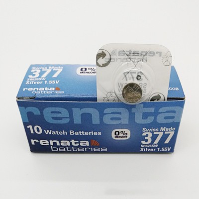 (ล็อตใหม่) ถ่านนาฬิกา Renata 377 SR626SW 1.55V Swiss Made ของแท้ (1 ...