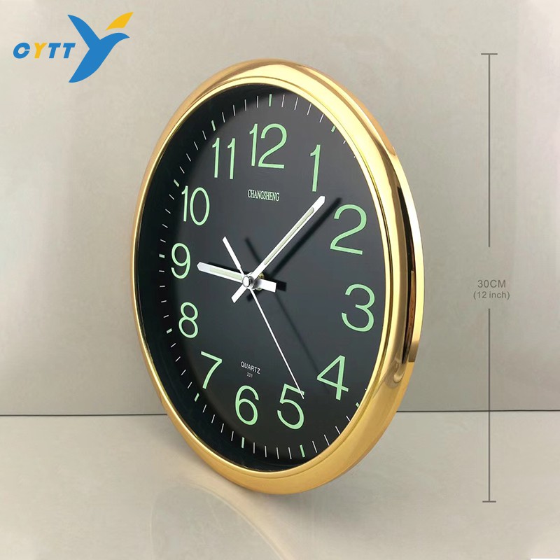 ภาพสินค้าCYTTL นาฬิกาแขวนผนังเรืองแสง เดินเรียบไม่มีเสียง เดินลาน ตัวเรือนทำจากพลาสติกคุณภาพดี สินค้าใหม่จากศูนย์100เปอร์เซ็น จากร้าน cyttl บน Shopee ภาพที่ 4
