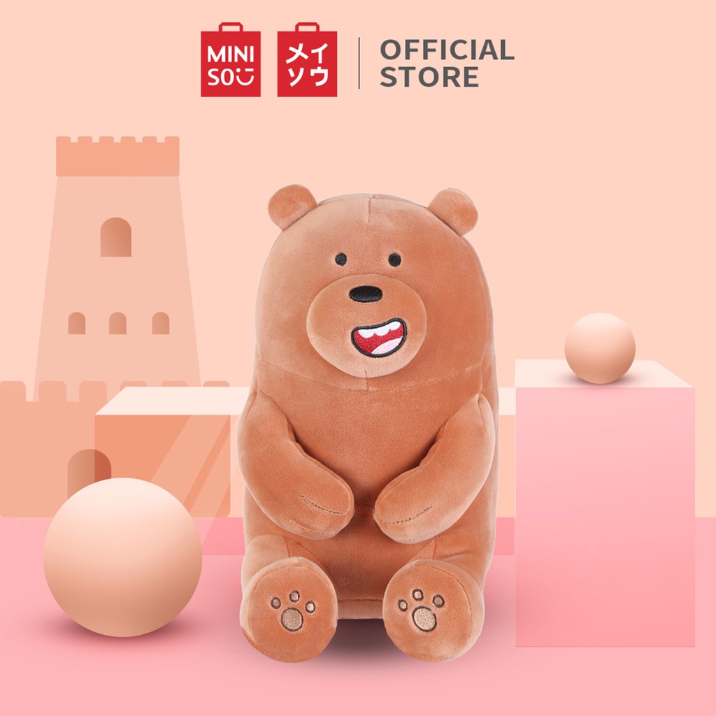ภาพสินค้าMINISO ตุ๊กตา ตุ๊กตาหมีWe Bare Bears (นั่ง)30 cm ตุ๊กตาของขวัญ จากร้าน miniso_thailand บน Shopee ภาพที่ 3