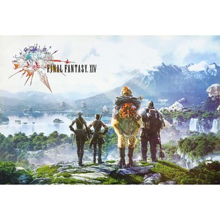 โปสเตอร์ เกม Final Fantasy XIV A Realm Reborn (2010) POSTER 24”x35” นิ้ว Games Series Multiplayer Online Role-playing