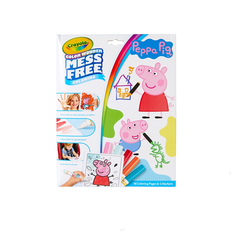 ภาพหน้าปกสินค้าCrayola Color Wonder Mess Free Peppa Pig เครโยล่า สมุดระบายสีคัลเลอร์วันเดอร์ เปปป้าพิก สำหรับเด็กอายุ 3 ปี ขึ้นไป จากร้าน crayola_officialshop บน Shopee