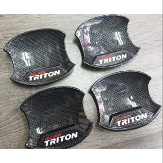 สินค้า เบ้าถ้วยกลม รองมือเปิดประตู All New Triton 4 ชิ้น 4ประตู มิตซูบิชิ ไท