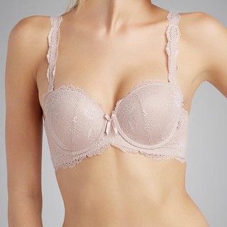 BSC Lingerie ชุดชั้นในลูกไม้เซ๊กซี่ มีโครง รูปแบบเสริม Pad Molded Bra - BB6640 BN,BU,OR,