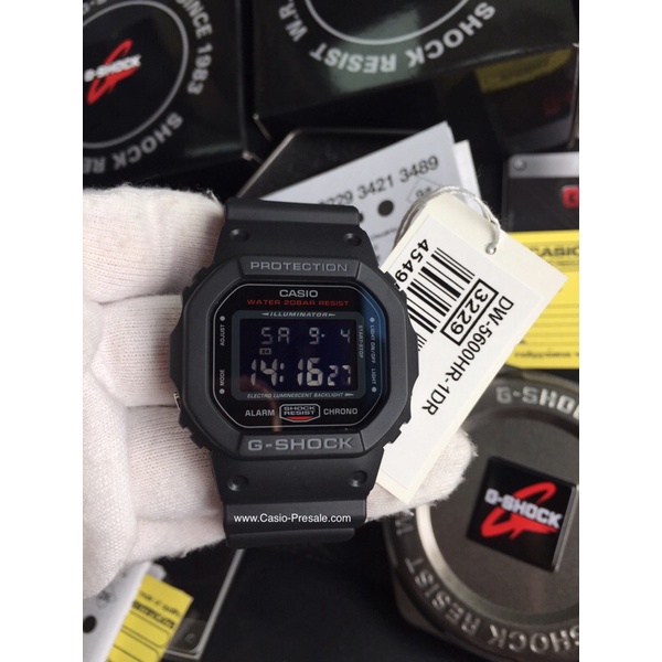 นาฬิกาข้อมือ-casio-g-shock-dw-5600hr-1dr-มาในโทนสี-ดำ-แดง