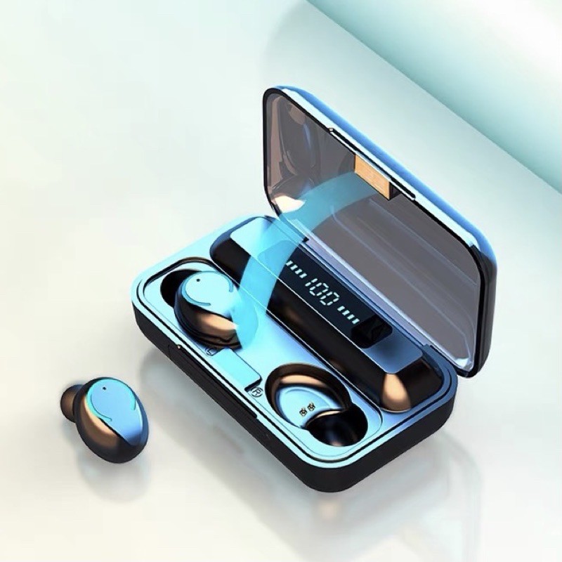 ภาพสินค้าTWS-F9 Wireless bluetooth 5.0 headset Earphone Earbud หูฟังบลูทูธ สเตอริโอ หูฟังเล่นเกมส์ แยกเสียงซ้ายขวา รุ่น F9 จากร้าน twspremium บน Shopee ภาพที่ 8